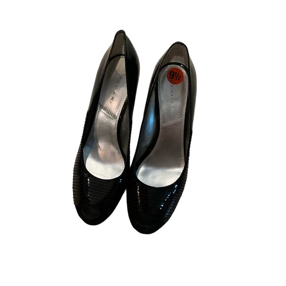 Tahari Hanna Pump Heel Women's Size US 9.5 Black Patent Leather No box - Picture 1 of 4
